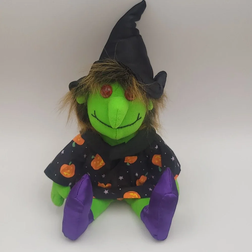 Vintage Applause Halloween Bean Bag Witch Shelf Sitter Plush 13